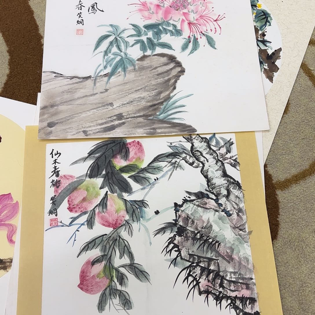 国画33-33卡纸作品童