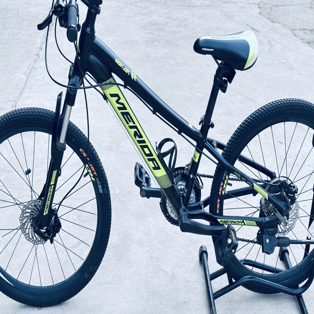 MLD儿童山地车，前3后7变速，铝合金材质，前后油刹，成色新.