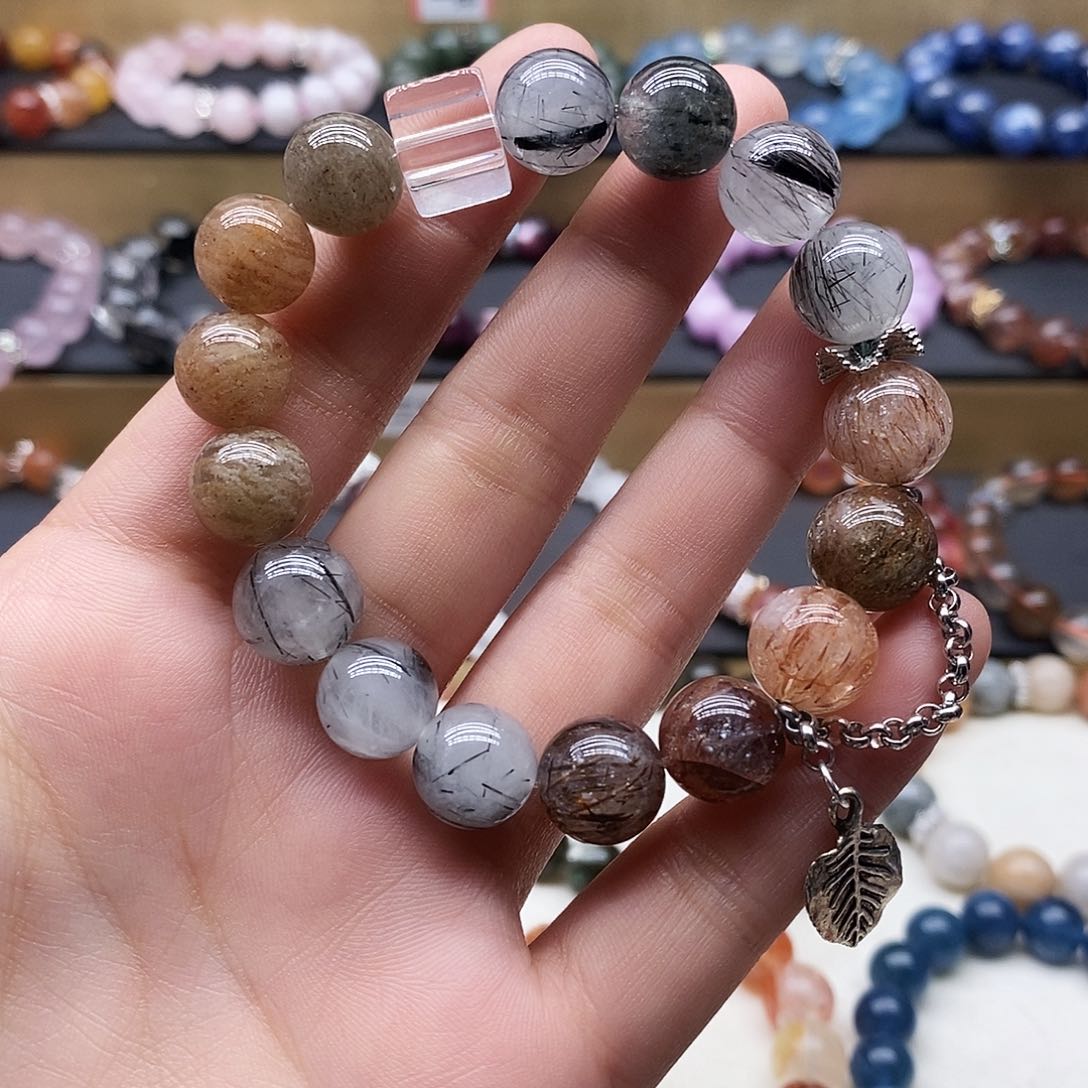 水晶手链未镶嵌多宝