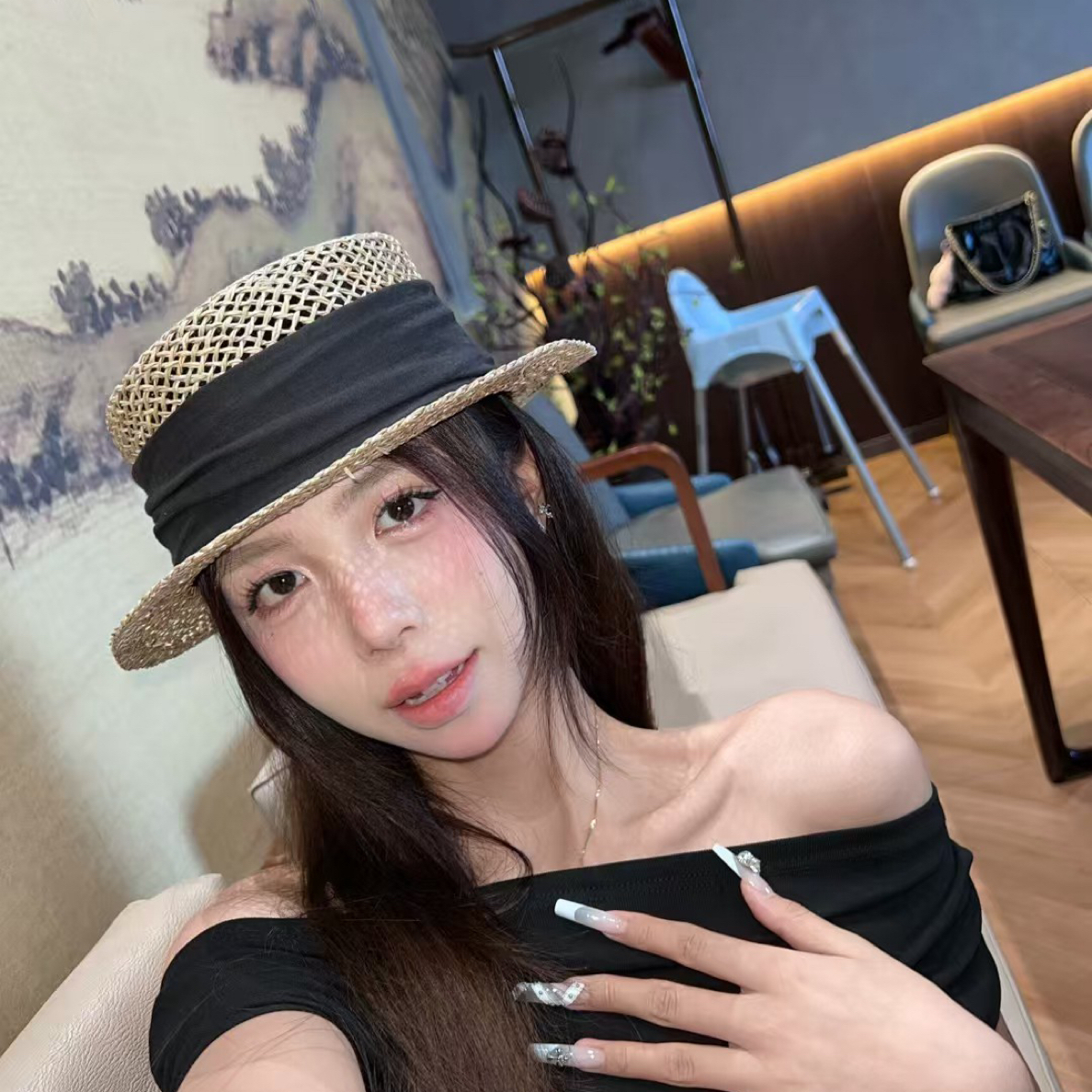 【109-199】晴晴紫直播间扣号链接小众女装设计师ins风