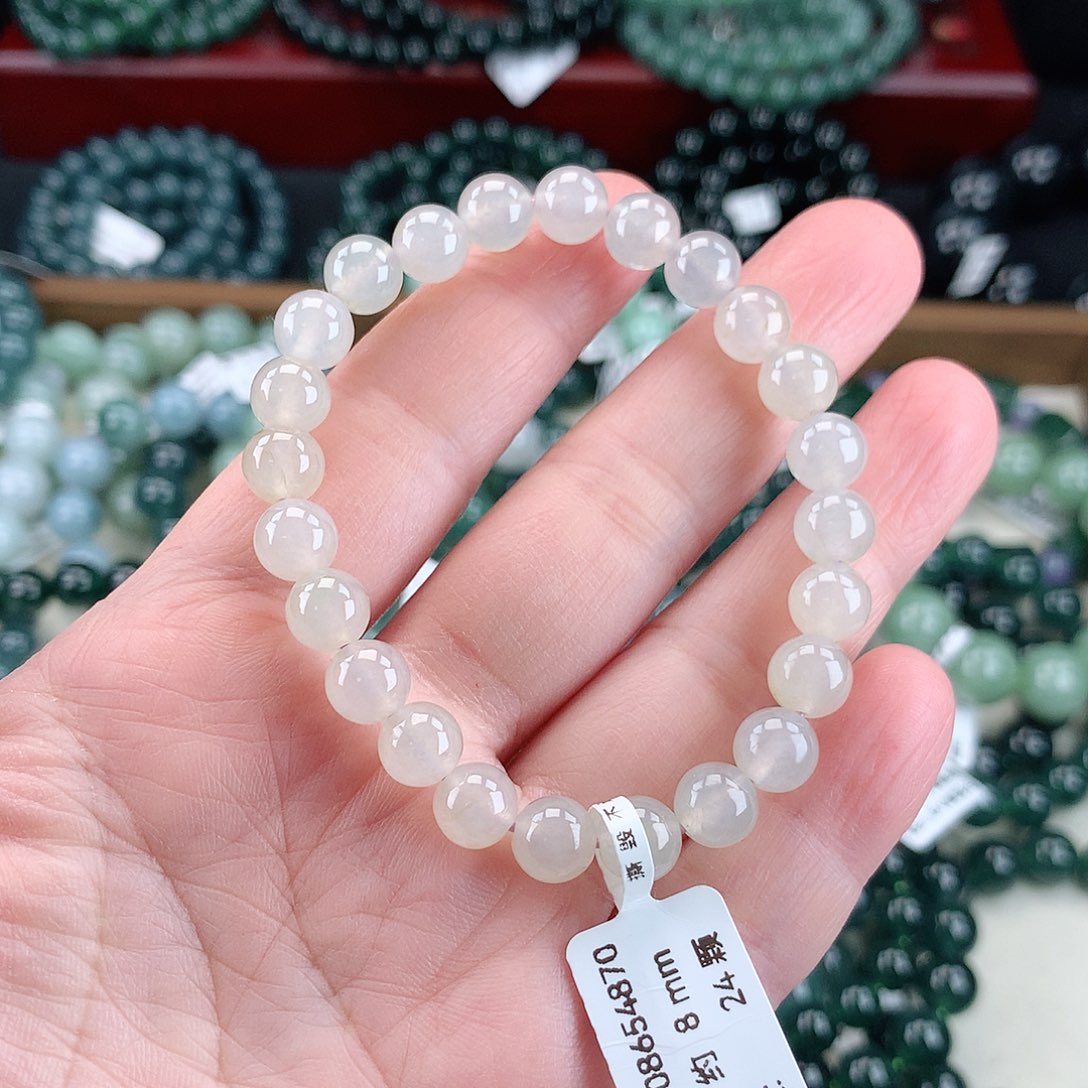 翡翠未镶嵌毛衣链