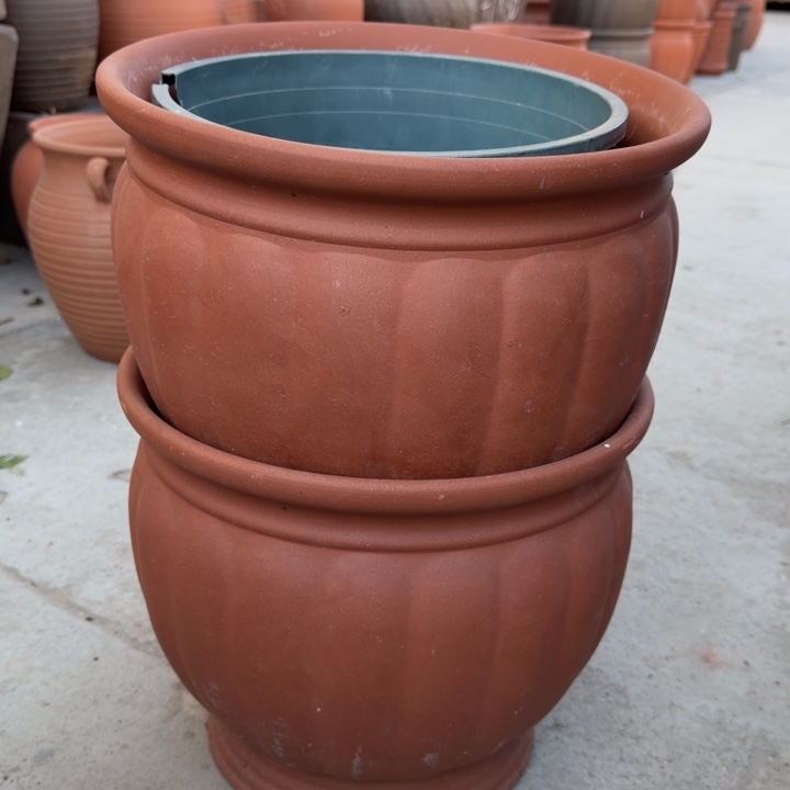 紫砂花盆口35高30宜兴紫砂粗糙正常