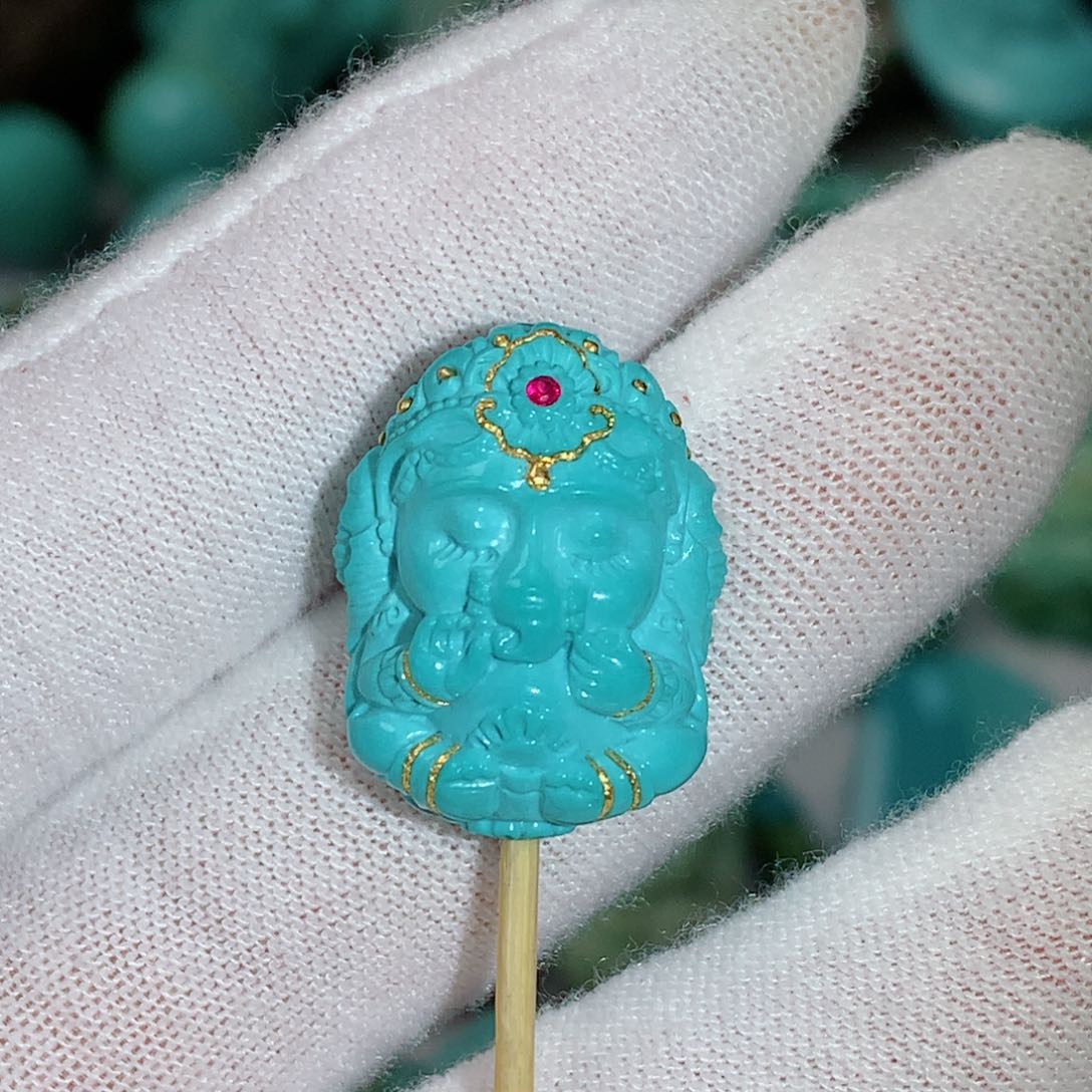 绿松石珠宝奇石未镶嵌