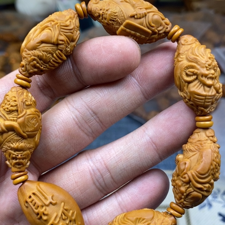 橄榄核手串/手链橄榄核雕工艺手串