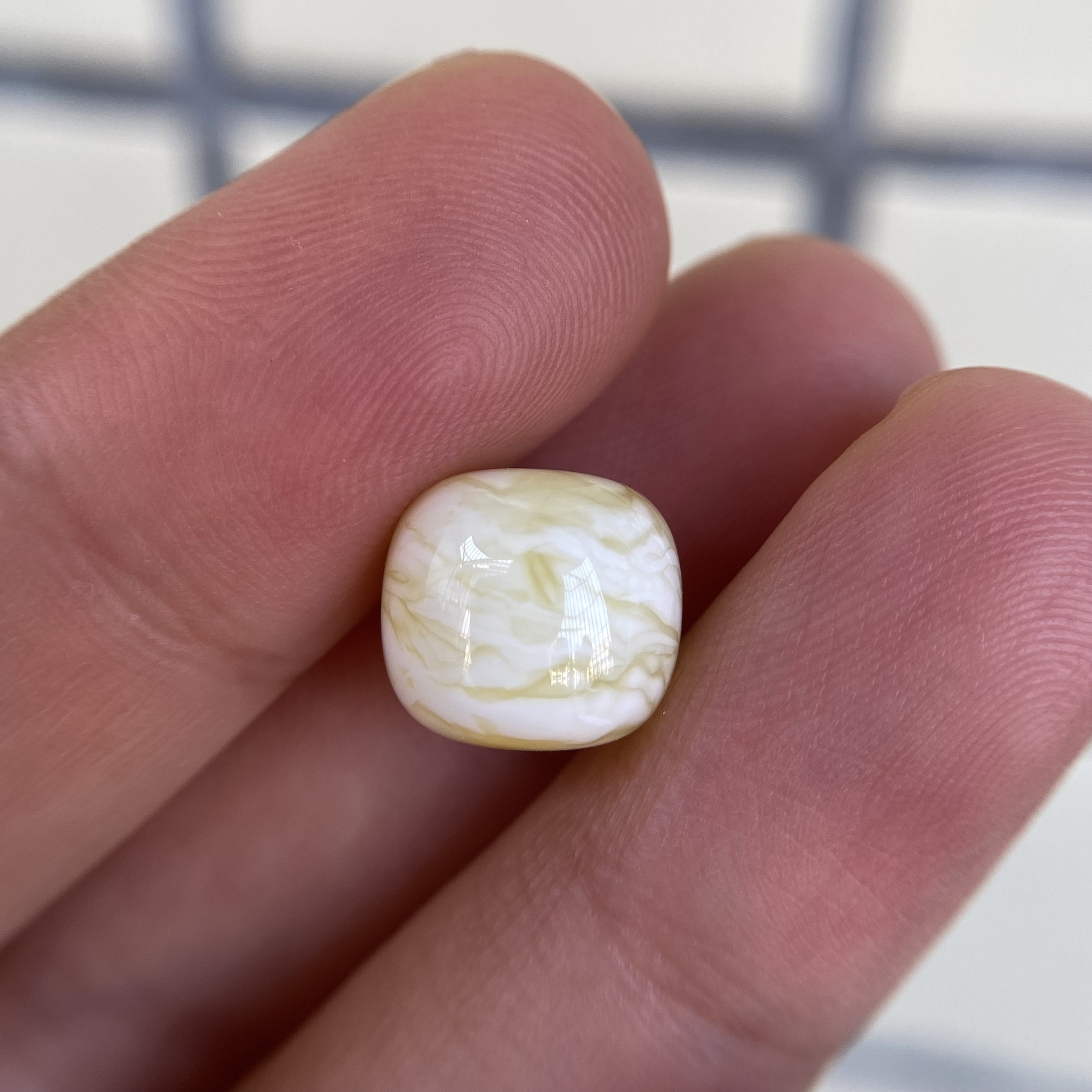 蜜蜡白蜡虎皮老型配饰11.0×10.1mm，无优化保天然，都挺好，