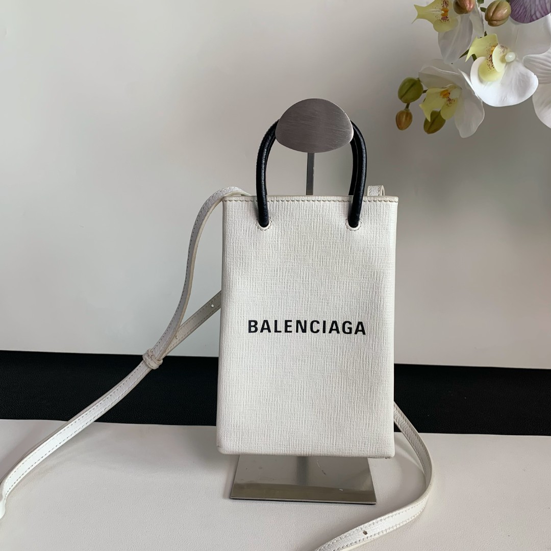 95新 Balenciaga/巴黎世家 balenciaga mini shopping bag牛皮