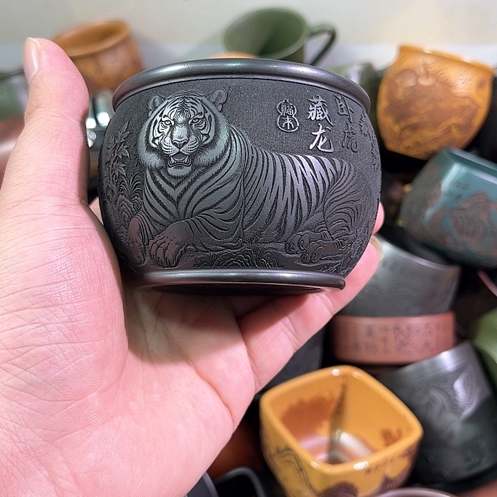 茶杯紫砂全手工紫砂主人杯