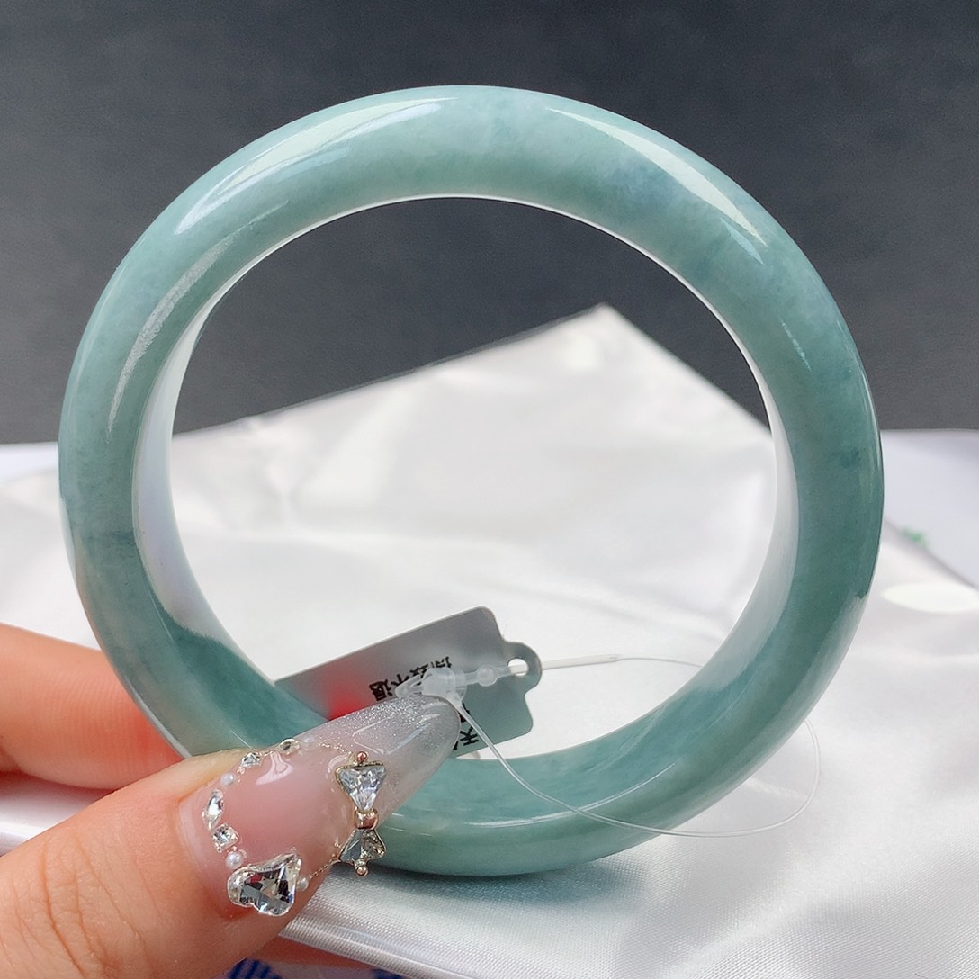 翡翠手镯未镶嵌19正58.6