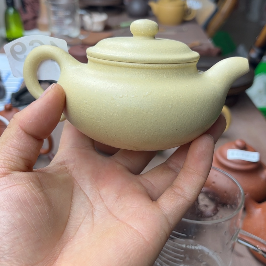 紫砂茶壶本绿仿古220左右瑕疵