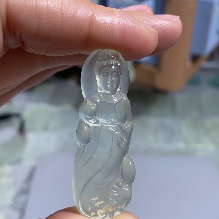 1***3岫玉未镶嵌颈饰吊坠