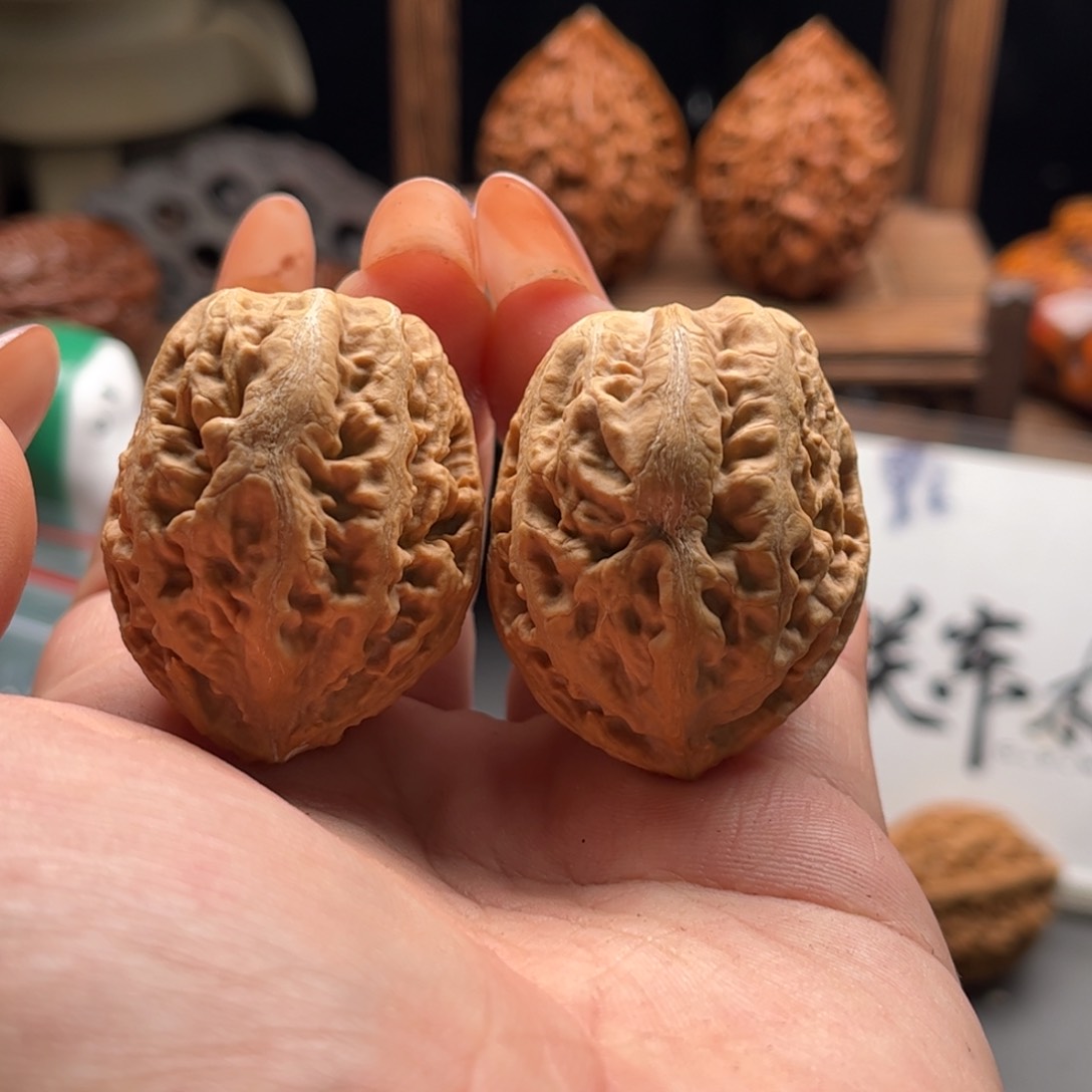 文玩核桃把件关东木子家楸大胖108