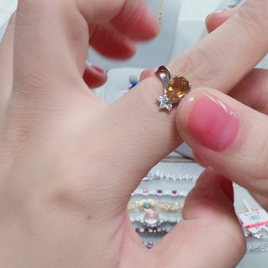 吊坠925银合成立方氧化锆戒指