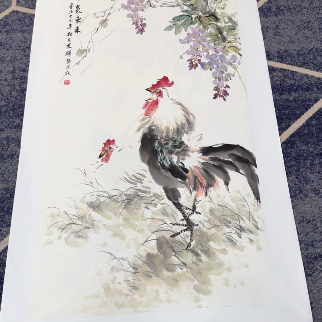国画国画作品山水花鸟