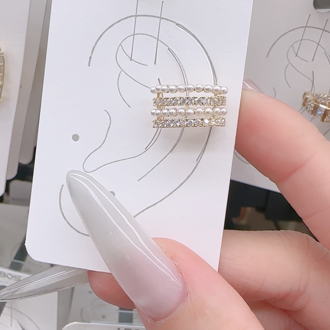 锆石铜合金925银耳环