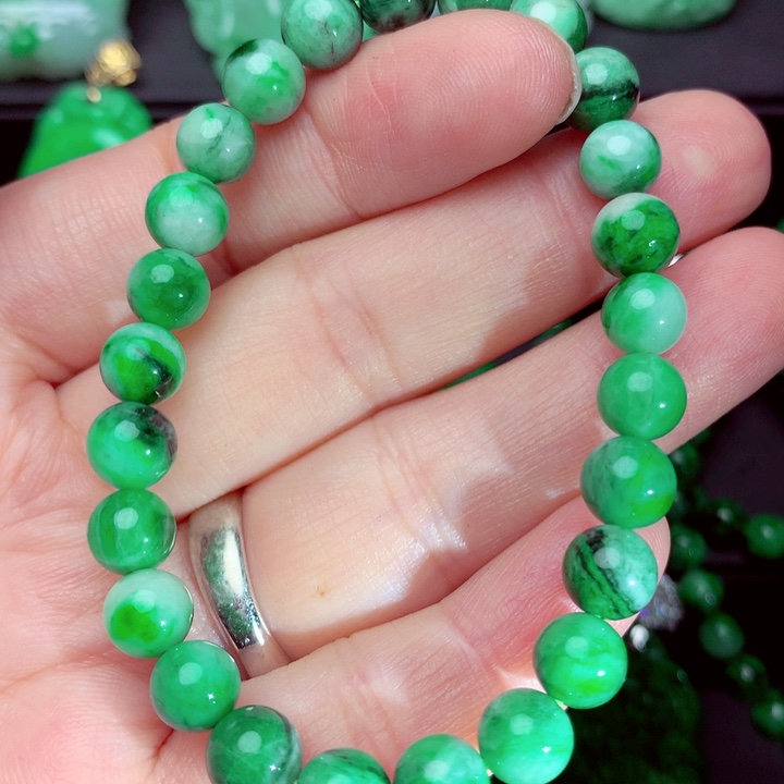 翡翠未镶嵌毛衣链