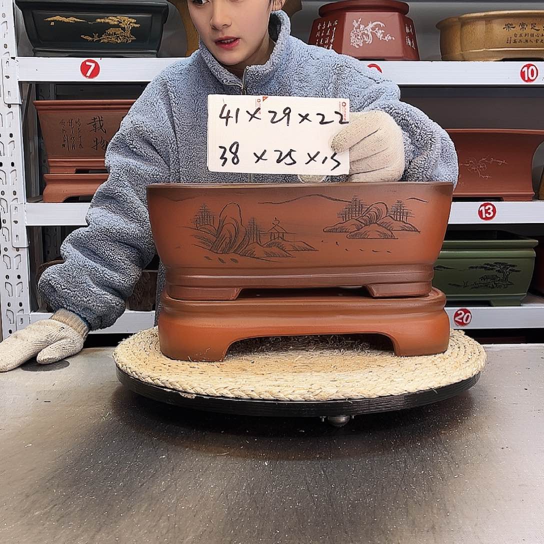 紫砂花盆紫砂花盆