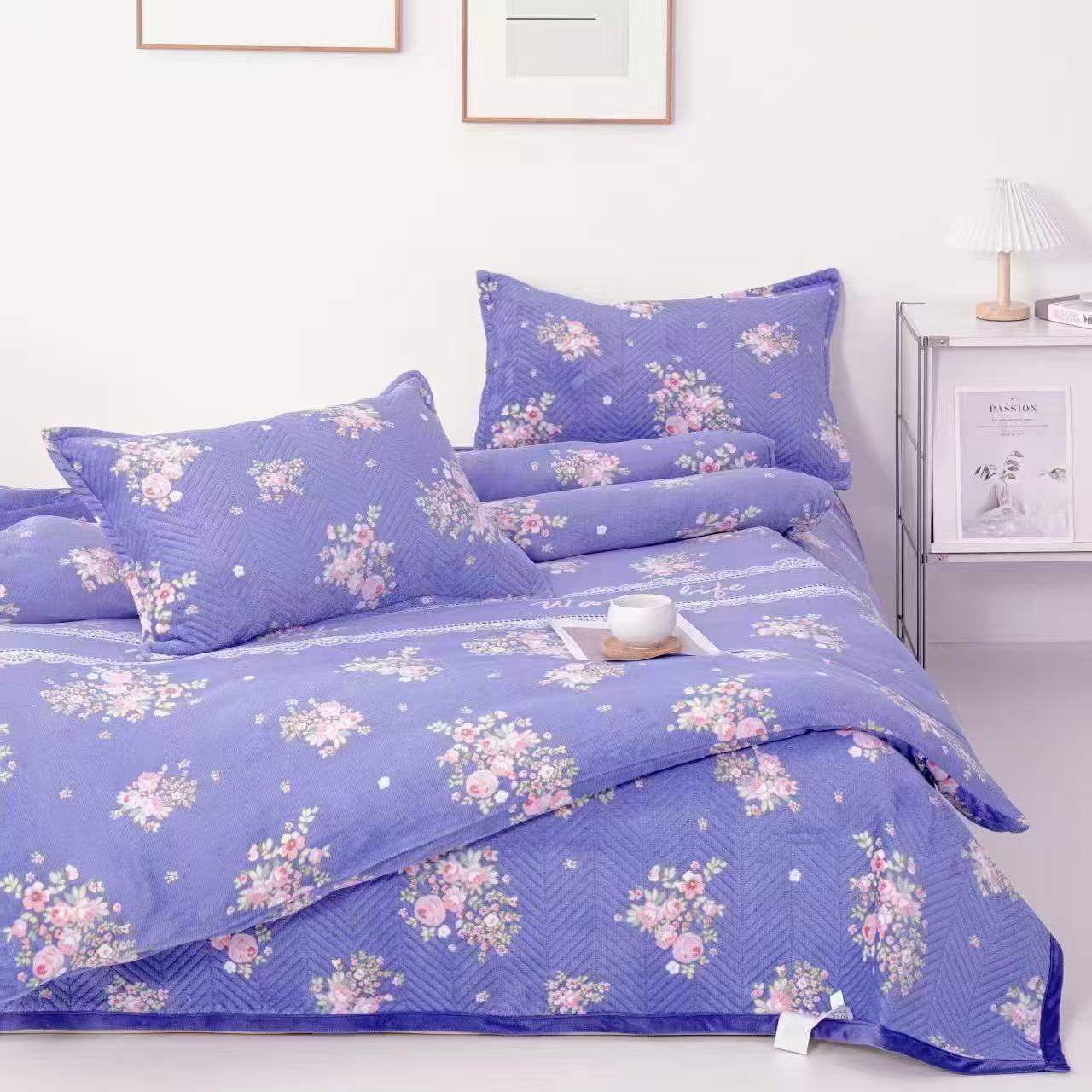 【贵妃专属】牛奶绒被罩（紫）