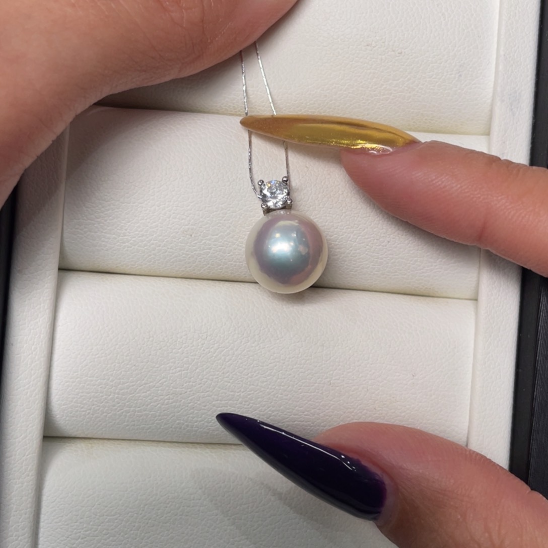 海水珍珠颈饰银S925镶嵌