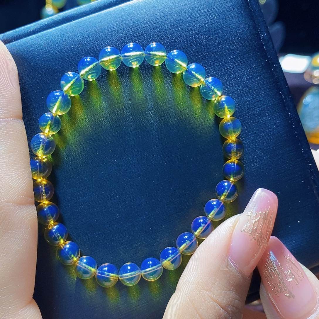 蓝珀手串未镶嵌尺寸6福利手串