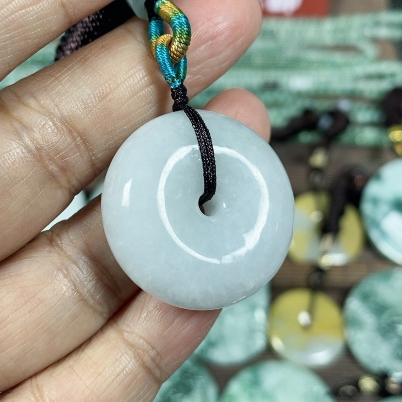 【闪购商品】翡翠颈饰未镶嵌玉吊坠翡翠玉算盘扣