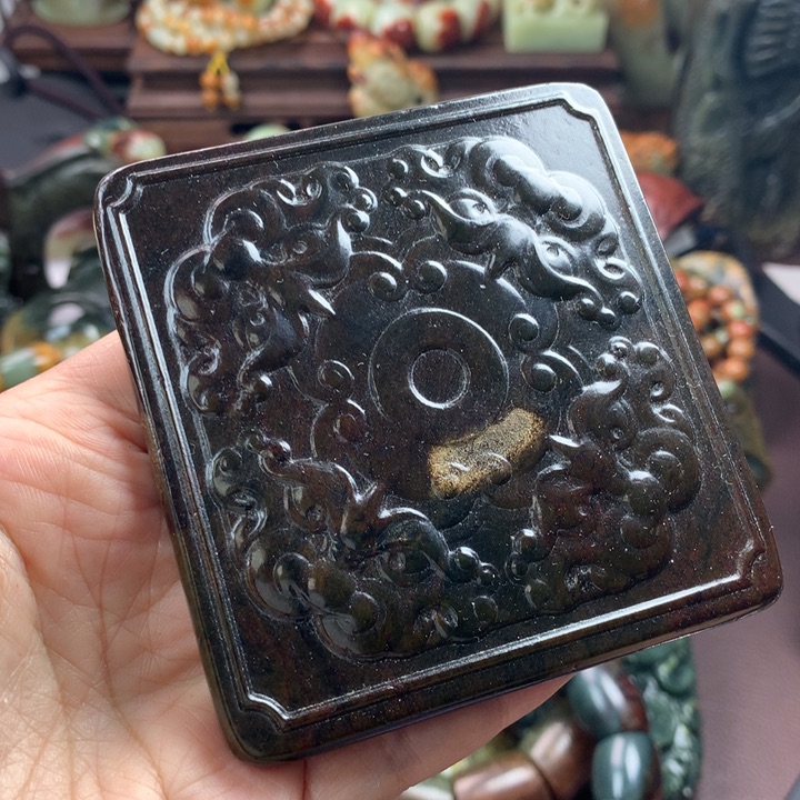 岫岩河磨玉（透闪石质玉）手把未镶嵌