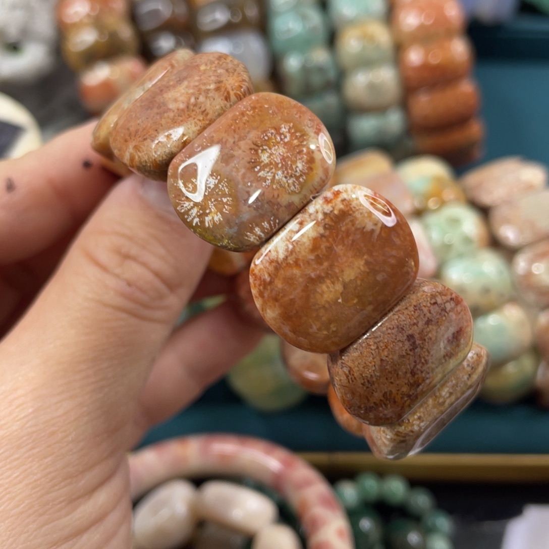 未镶嵌手镯硅化玉