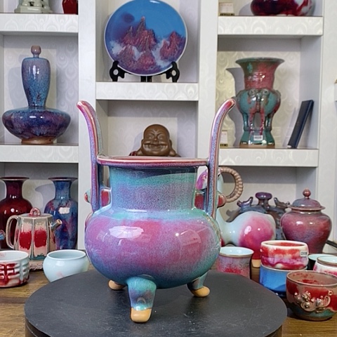 摆件禹州神后钧瓷原产地~