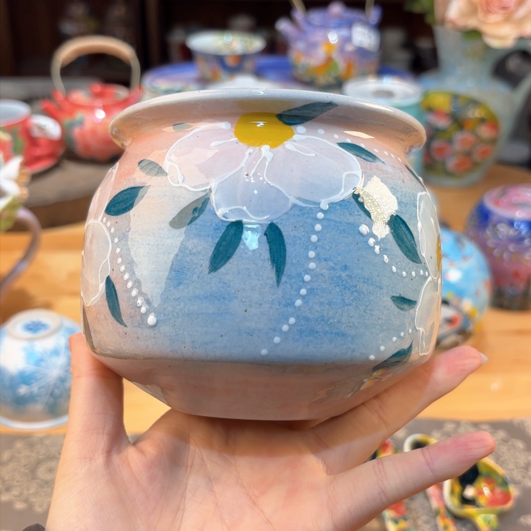 景德镇手绘高温釉下彩陶瓷茶具