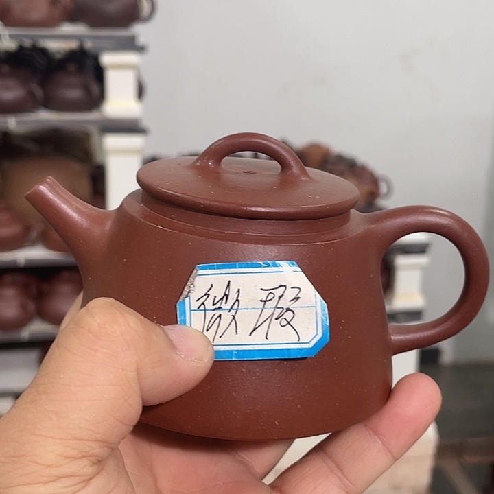 紫砂茶壶台西底槽清柱飘220cc