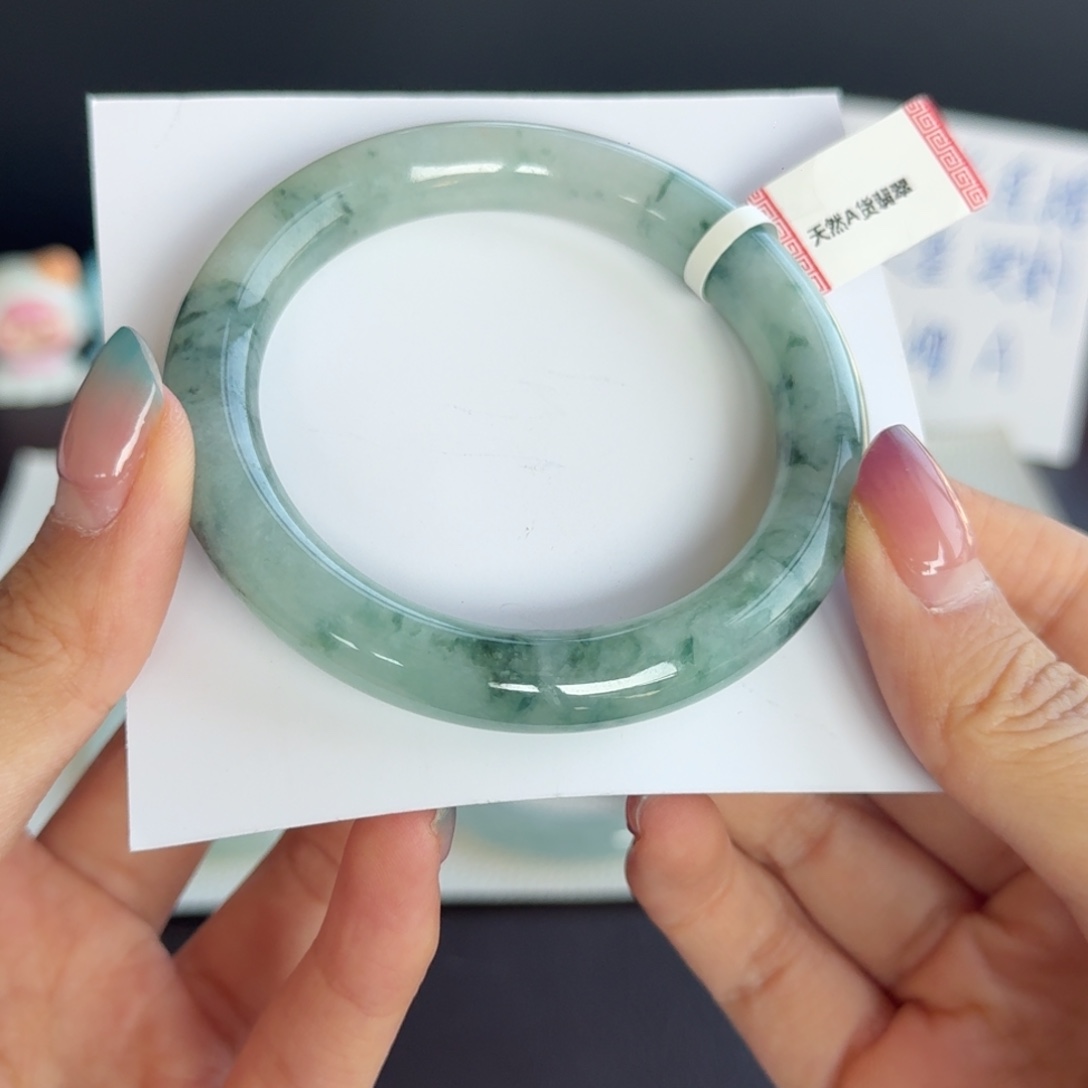 翡翠未镶嵌手镯32号 55.2