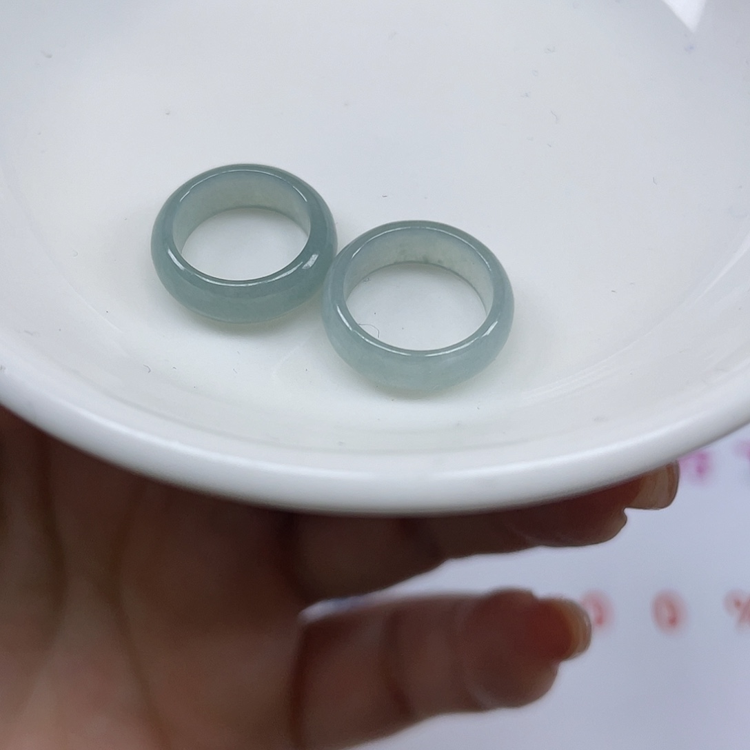 翡翠散珠翡翠跑环2颗