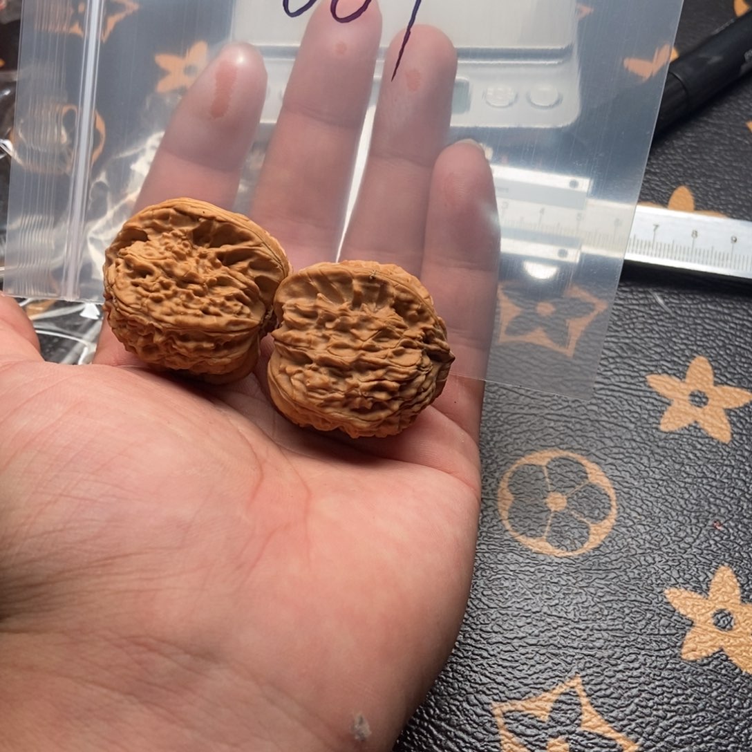 吊坠文玩核桃白狮子