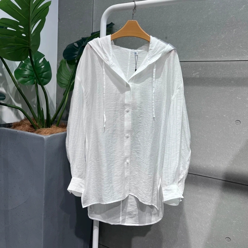 商场同款麦家2025夏新品百搭连帽防晒衣轻薄透气外套女5G4210891