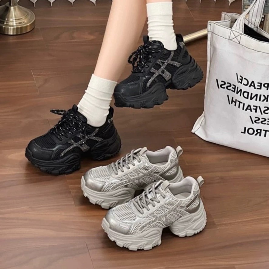 冰冰大码女鞋40-43码老爹鞋单鞋89-17