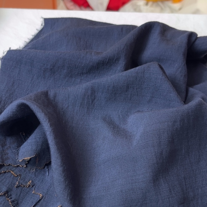 棉混纺藏青麻棉3.5米
