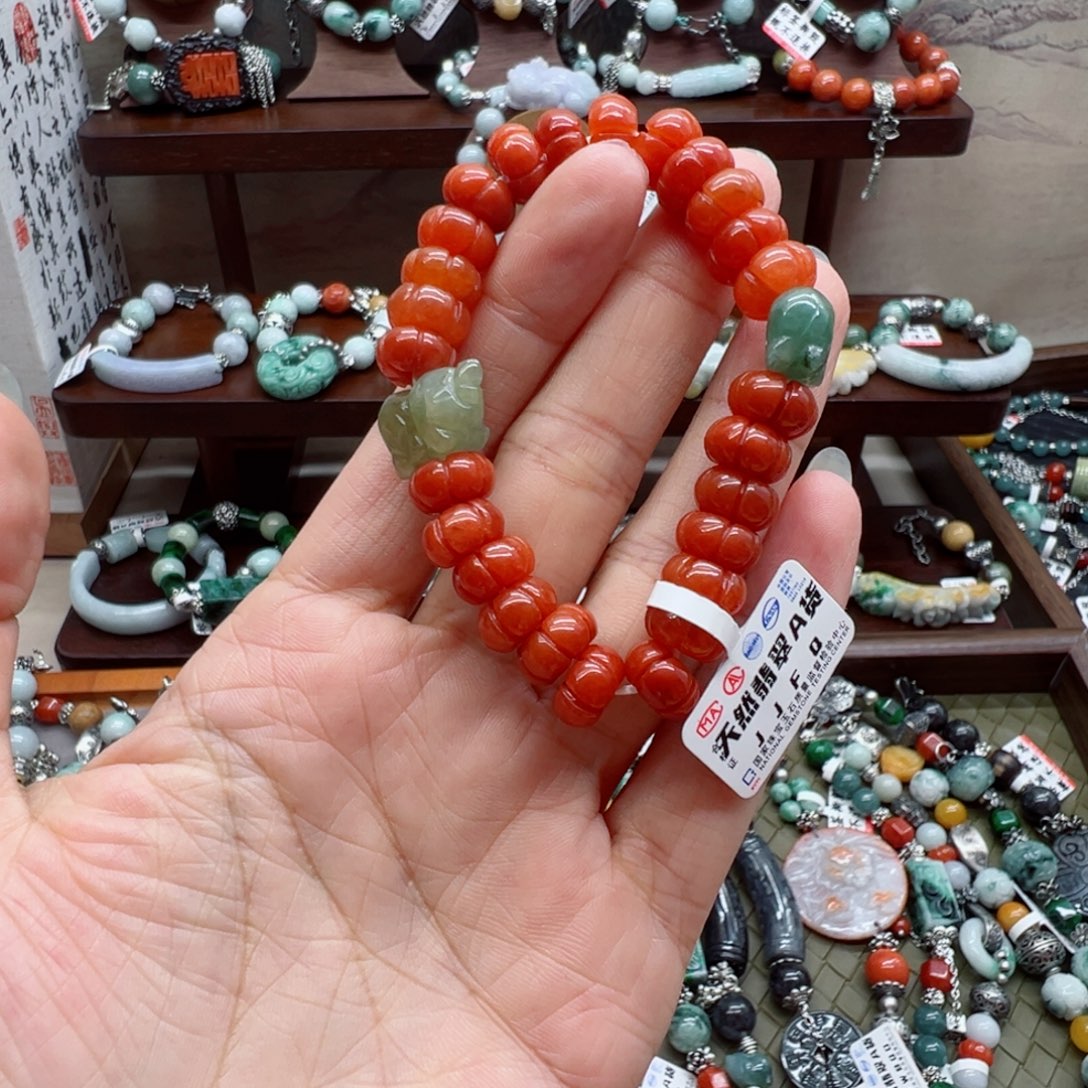 未镶嵌手链翡翠翡翠手串