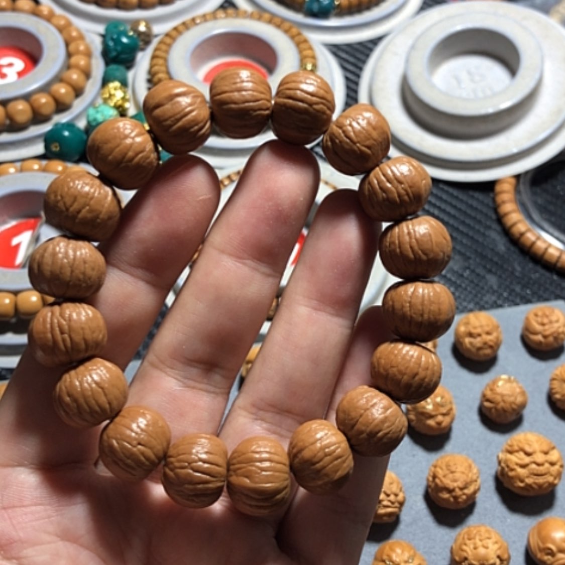 【闪购商品】猴头核桃手串南瓜