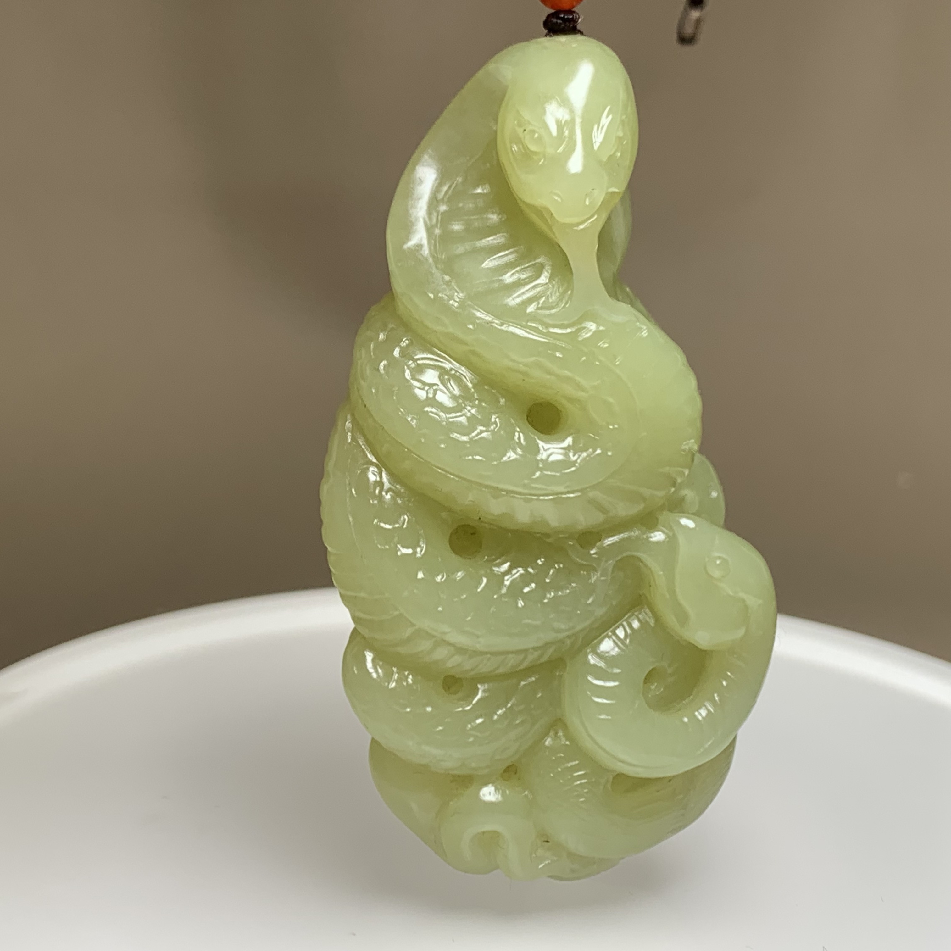 D1239海川拍卖和田玉吊坠