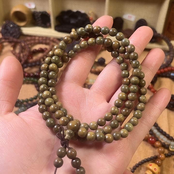 维腊木（绿檀）手串/手链绿檀0.6