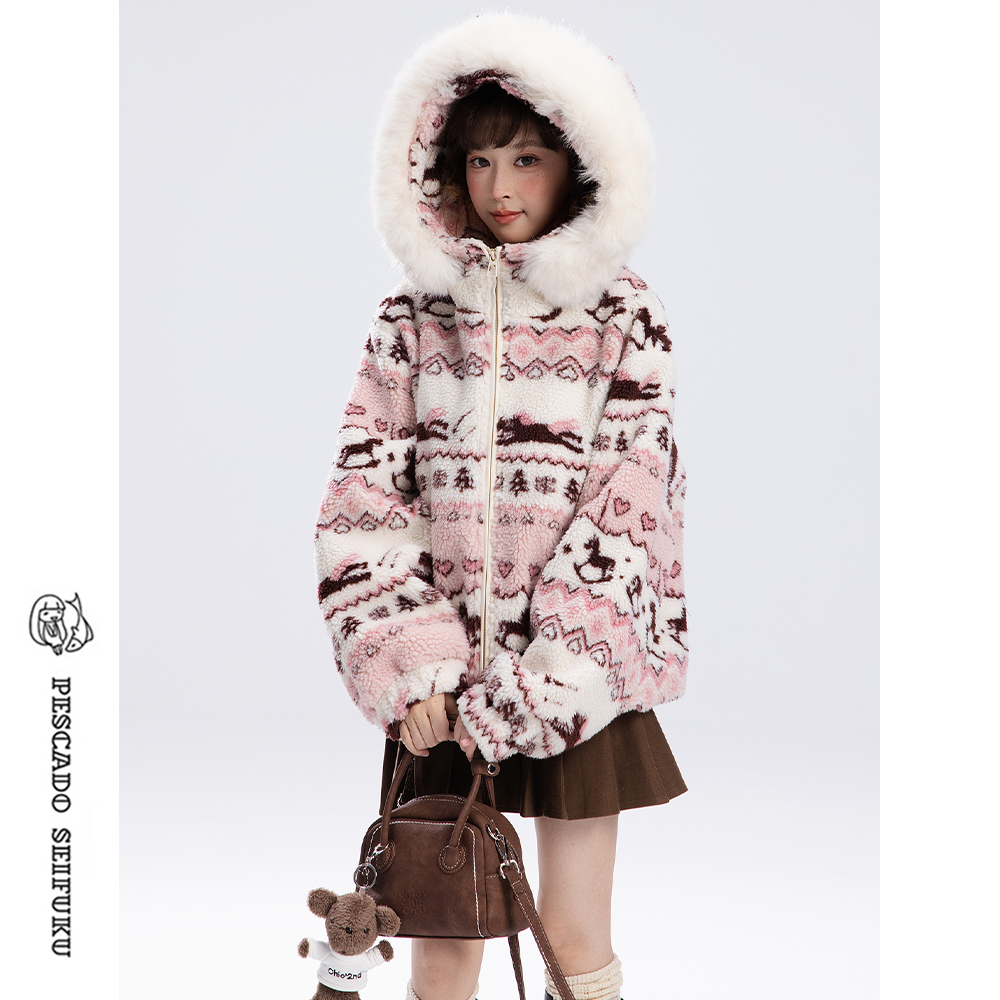 [木马谣]外套女秋冬甜美小个子开衫