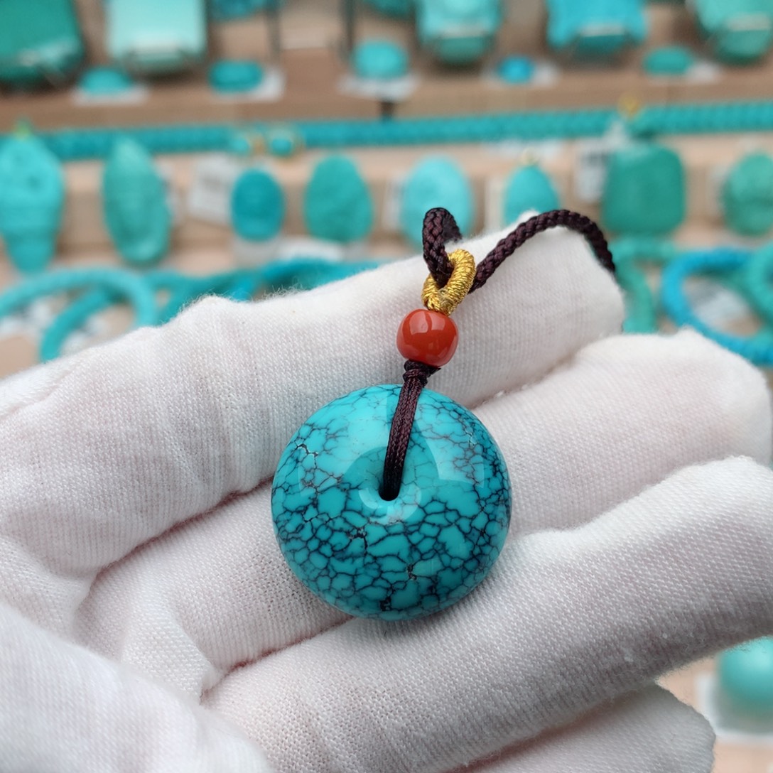 未镶嵌绿松石珠宝奇石22mm