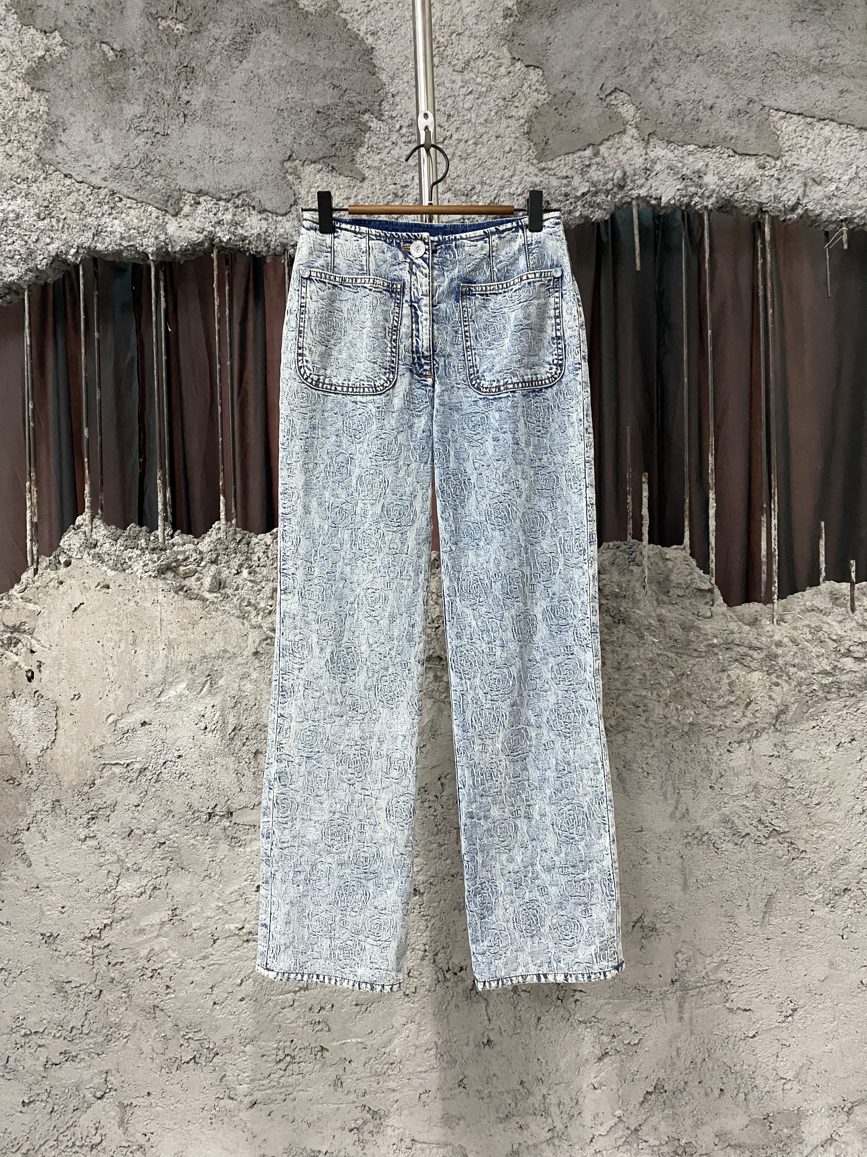 99新 Chanel/香奈儿 牛仔裤/34码 简约百搭潮流时尚直筒休闲裤