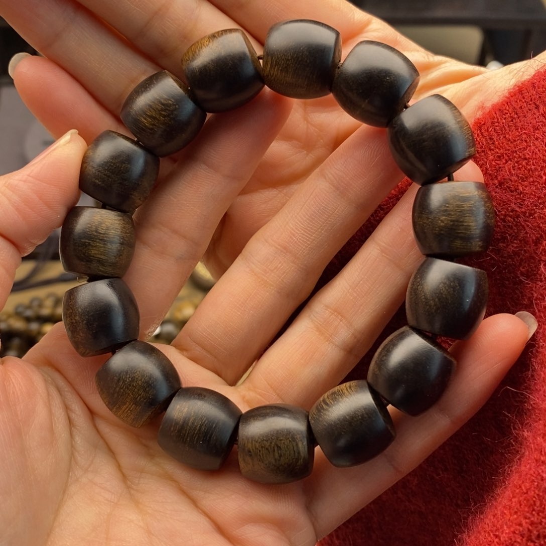 沉香手串剑**乐越南芽庄白棋瘤疤1.5