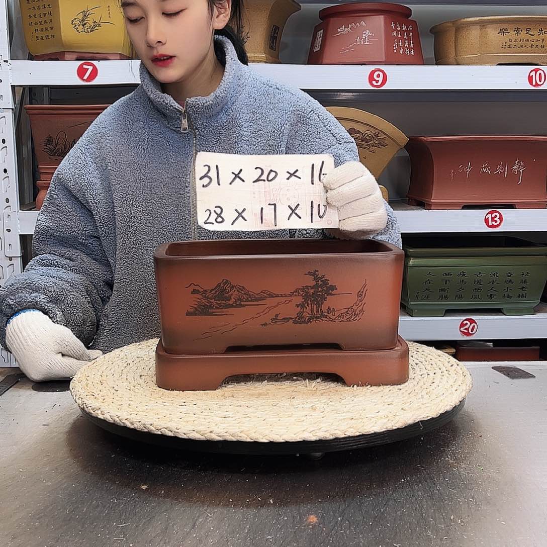 紫砂花盆紫砂花盆