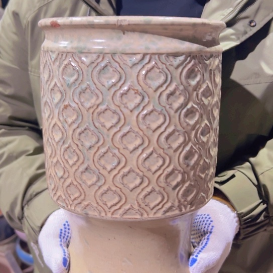 紫砂花盆高30口20————