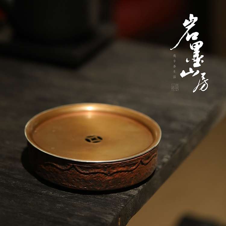 【晚晚精选】岩墨山房 红黑壶承（含铜片）景德镇陶瓷