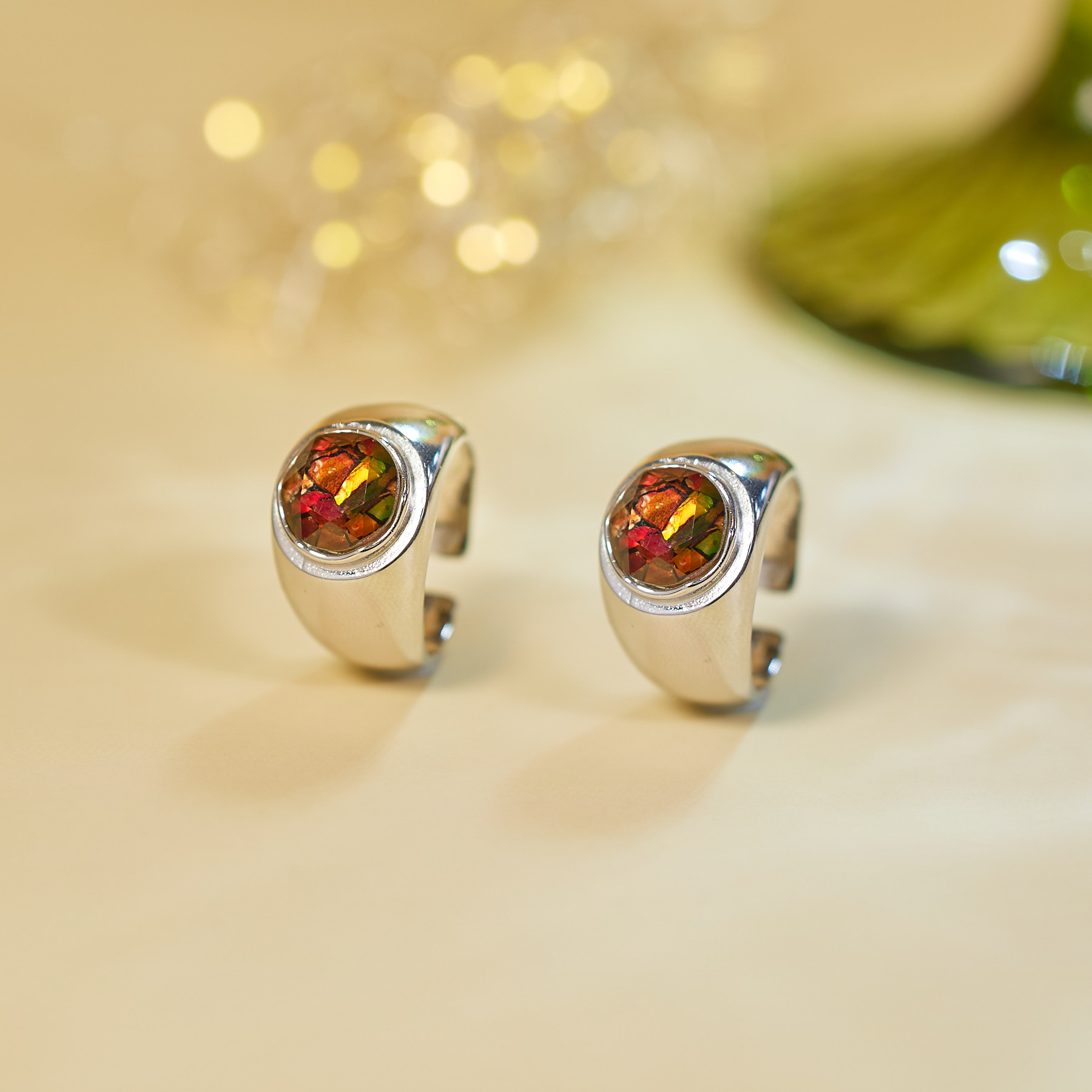 【歪歪】班彩石圆形开口戒指（多样性发一）X-J3071