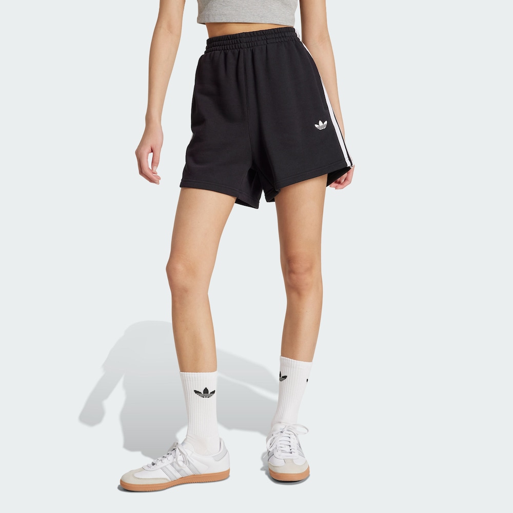 【滔搏联动】adidas阿迪达斯三叶草女子经典百搭短裤黑色JW5109