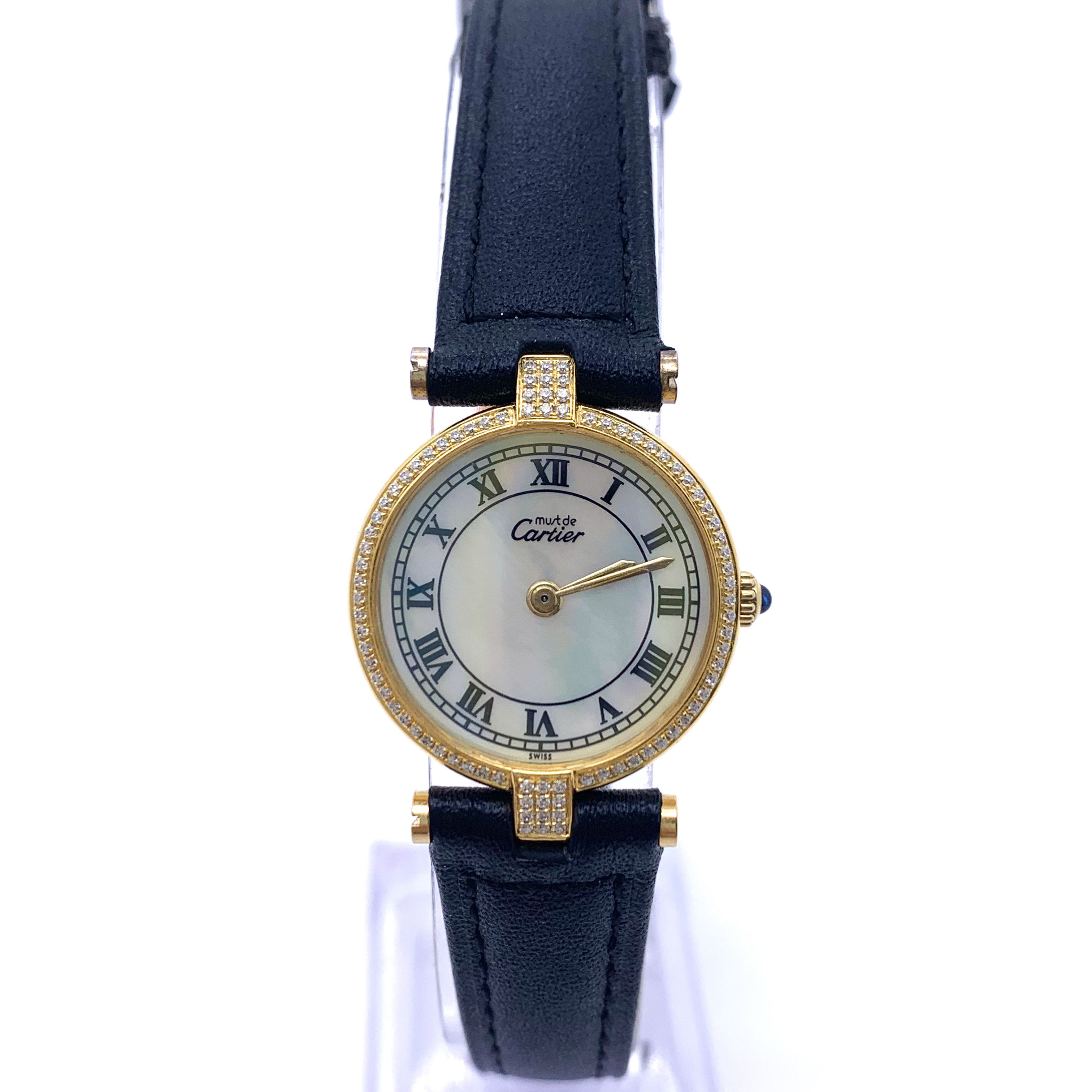 95新 Cartier/卡地亚 巴黎珍藏系列小旋风 24mm 石英二奢女表正品