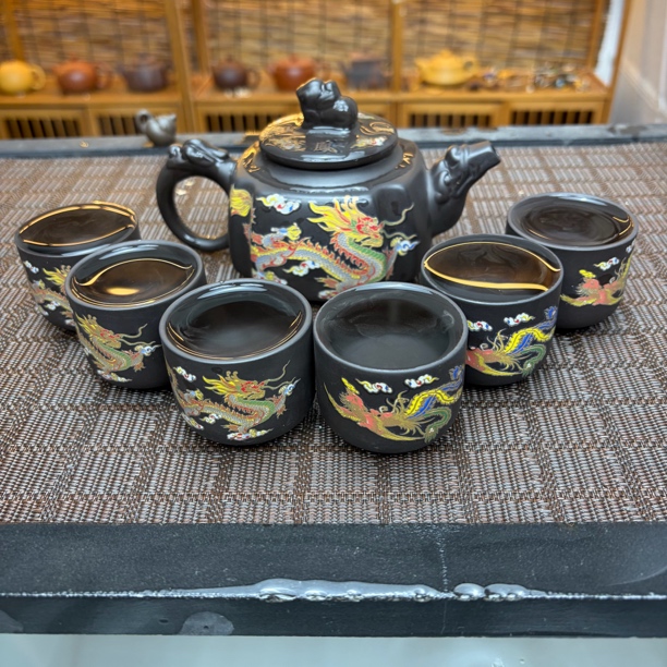 350ml龙凤四方一壶六杯